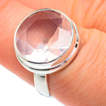 Rose Quartz Rings handcrafted by Ana Silver Co - RING60827