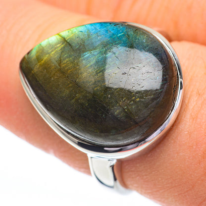 Labradorite Rings handcrafted by Ana Silver Co - RING60838