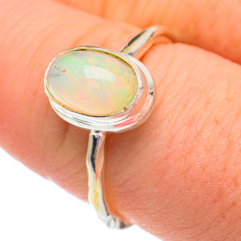 Ethiopian Opal Rings handcrafted by Ana Silver Co - RING60839