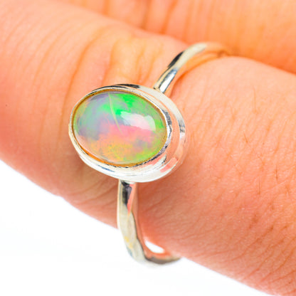 Ethiopian Opal Rings handcrafted by Ana Silver Co - RING60841