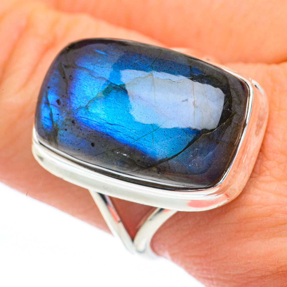 Labradorite Rings handcrafted by Ana Silver Co - RING60843