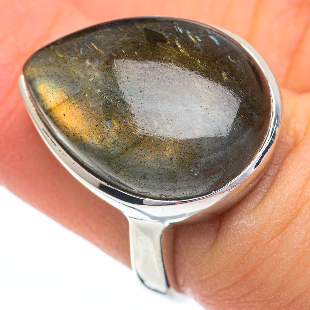 Labradorite Rings handcrafted by Ana Silver Co - RING60849