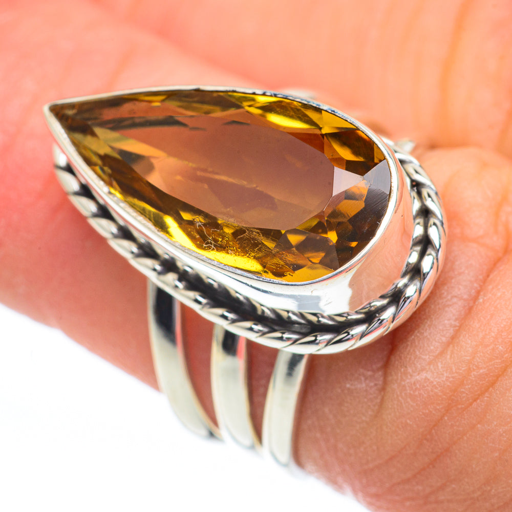 Mandarin Citrine Rings handcrafted by Ana Silver Co - RING60850