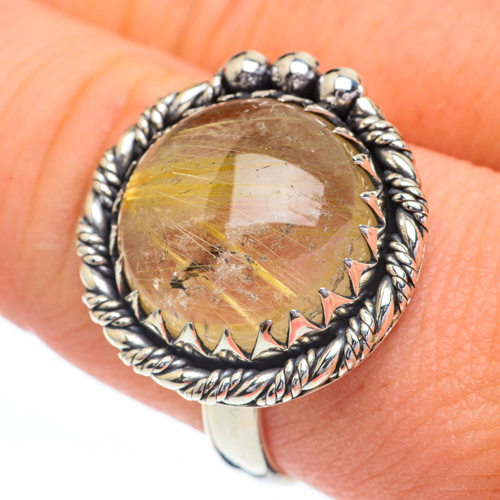 Rutilated Quartz Rings handcrafted by Ana Silver Co - RING60859