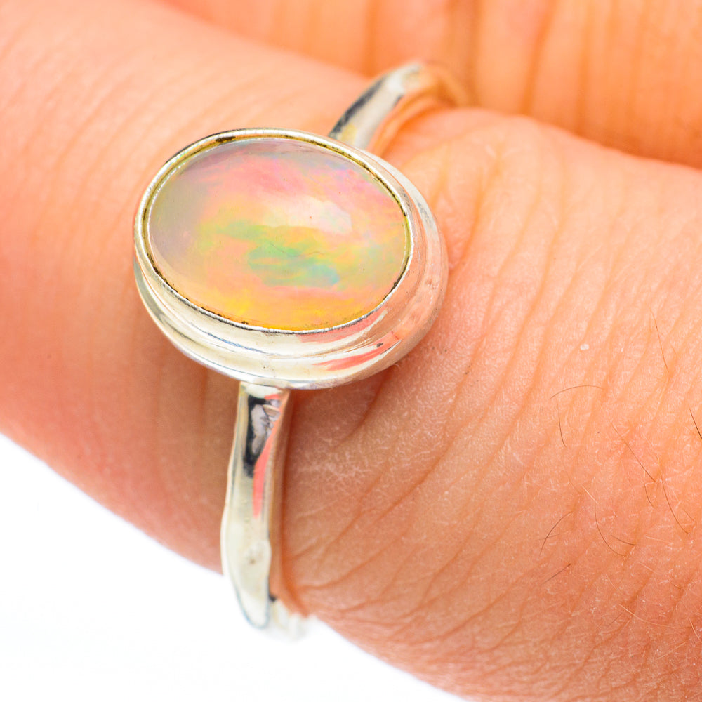 Ethiopian Opal Rings handcrafted by Ana Silver Co - RING60861