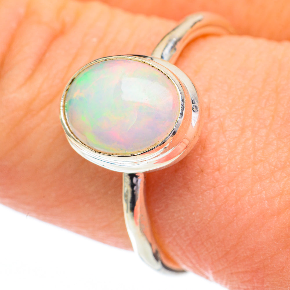 Ethiopian Opal Rings handcrafted by Ana Silver Co - RING60863