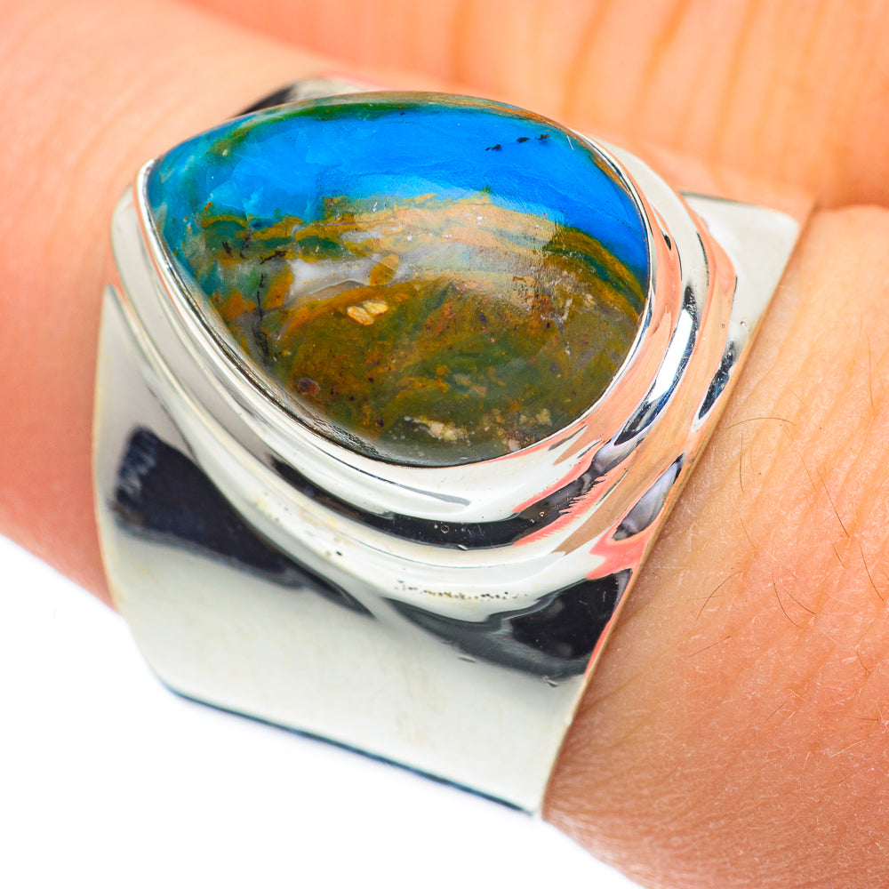 Peruvian Opal Rings handcrafted by Ana Silver Co - RING60867