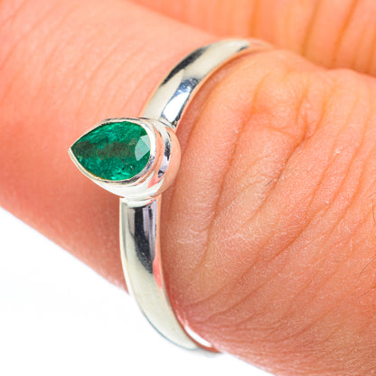 Zambian Emerald Rings handcrafted by Ana Silver Co - RING60868