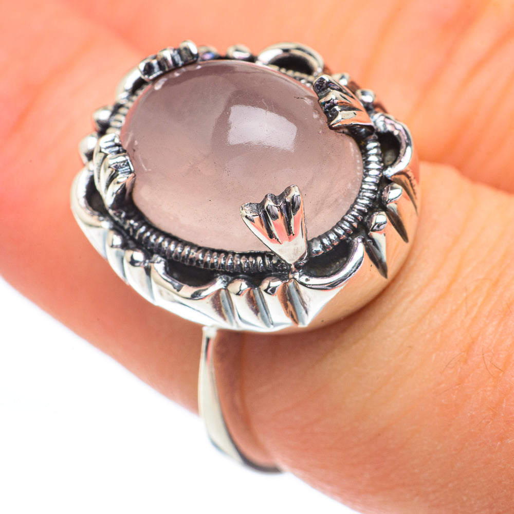 Rose Quartz Rings handcrafted by Ana Silver Co - RING60871