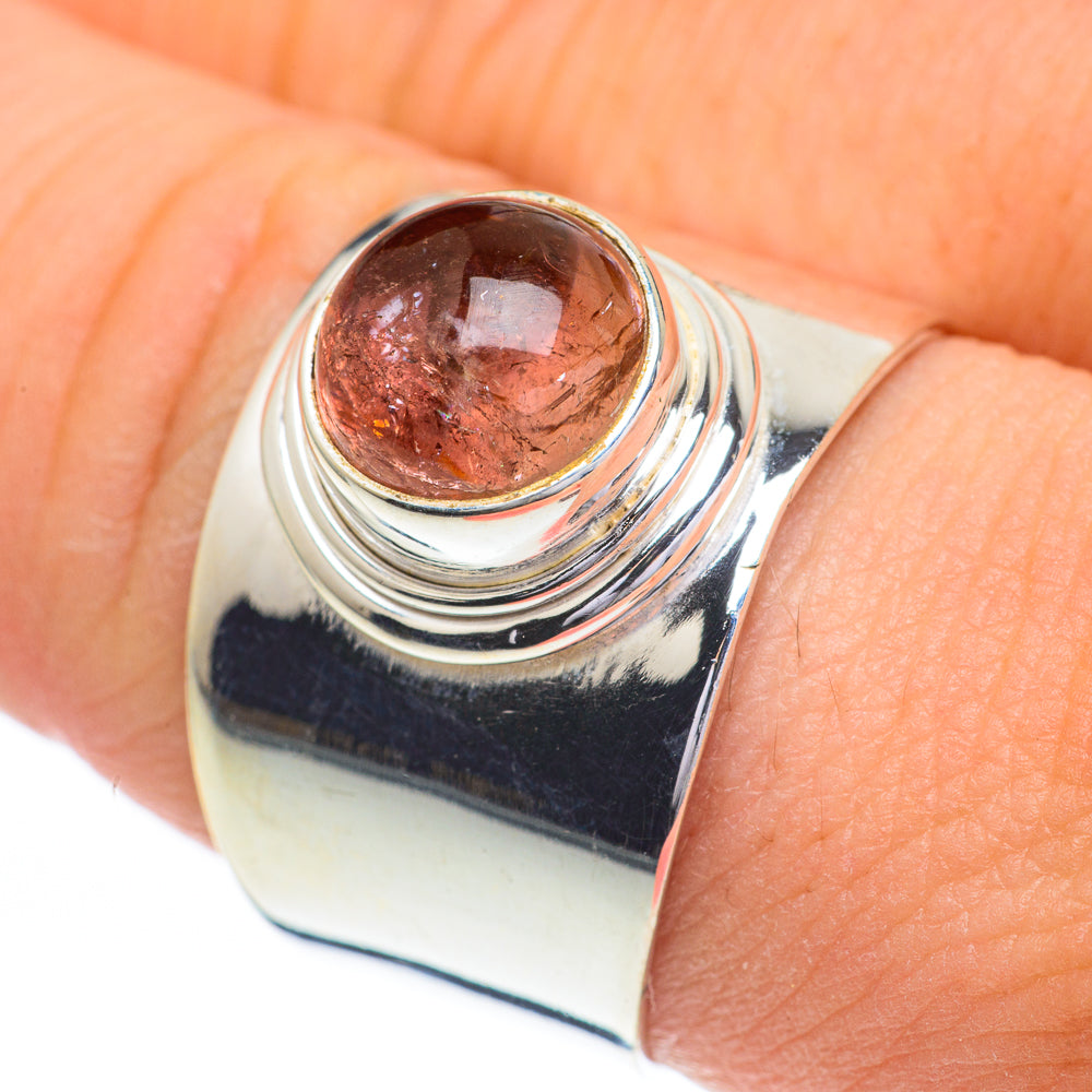 Pink Tourmaline Rings handcrafted by Ana Silver Co - RING60872
