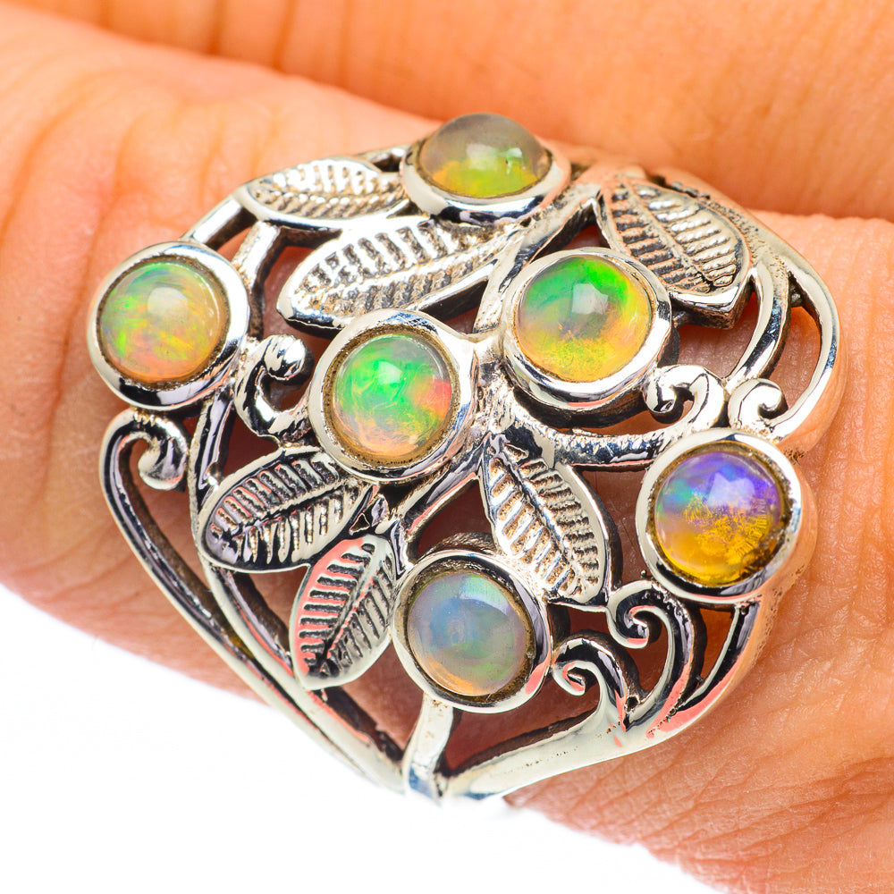 Ethiopian Opal Rings handcrafted by Ana Silver Co - RING60879