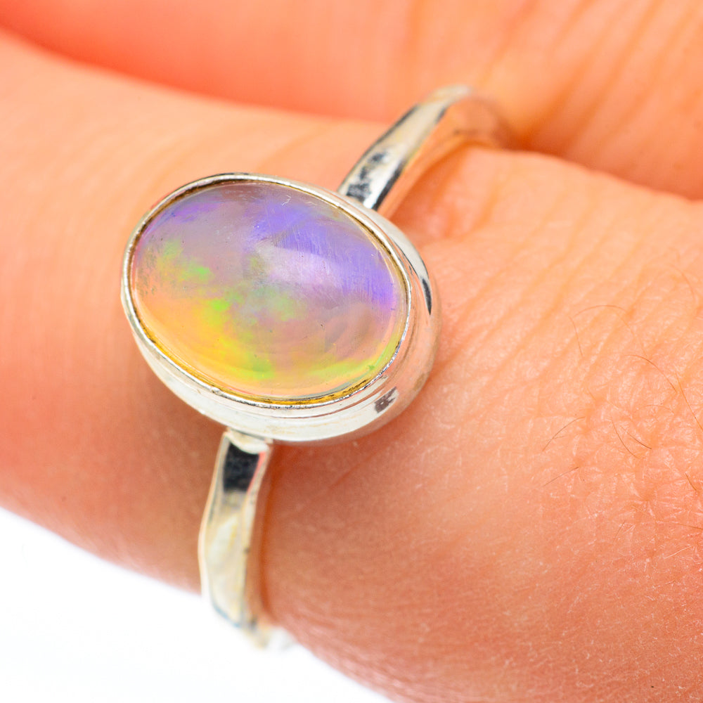 Ethiopian Opal Rings handcrafted by Ana Silver Co - RING60881