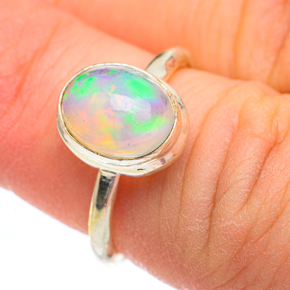 Ethiopian Opal Rings handcrafted by Ana Silver Co - RING60897
