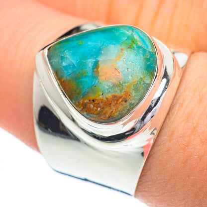 Peruvian Opal Rings handcrafted by Ana Silver Co - RING60901