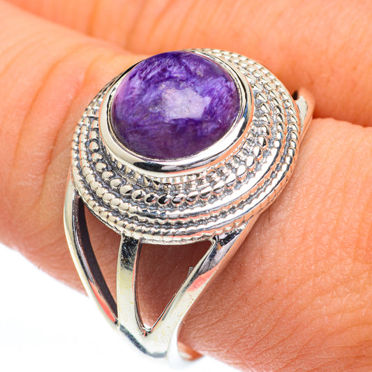 Charoite Rings handcrafted by Ana Silver Co - RING60909