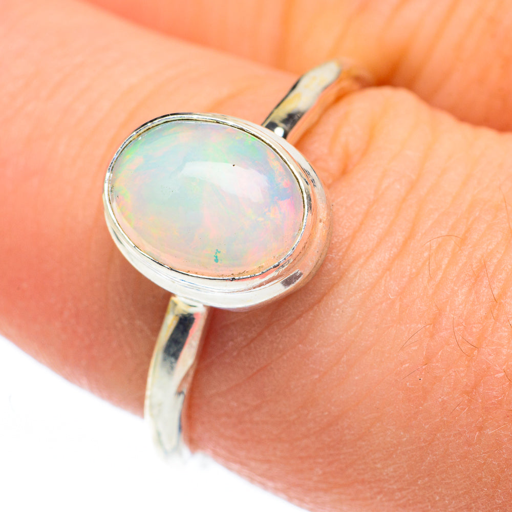Ethiopian Opal Rings handcrafted by Ana Silver Co - RING60911