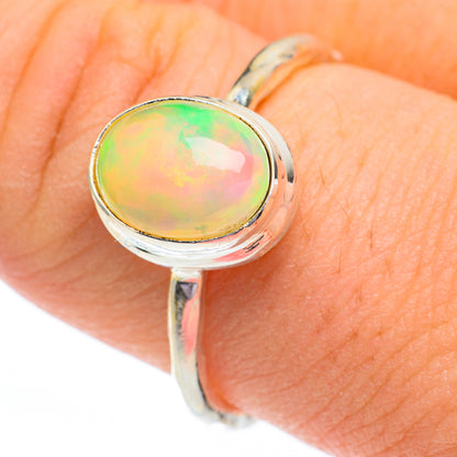 Ethiopian Opal Rings handcrafted by Ana Silver Co - RING60913