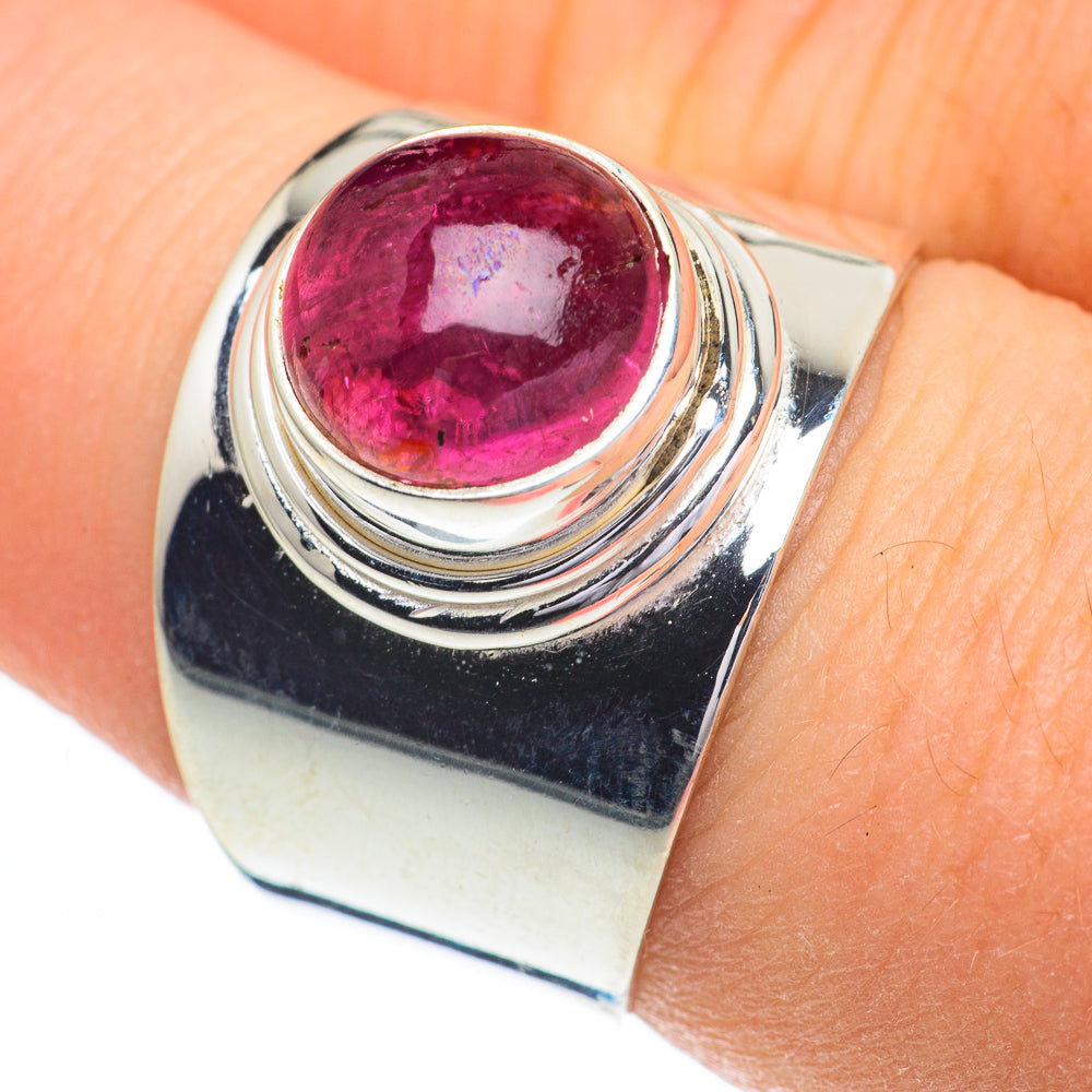 Pink Tourmaline Rings handcrafted by Ana Silver Co - RING60922