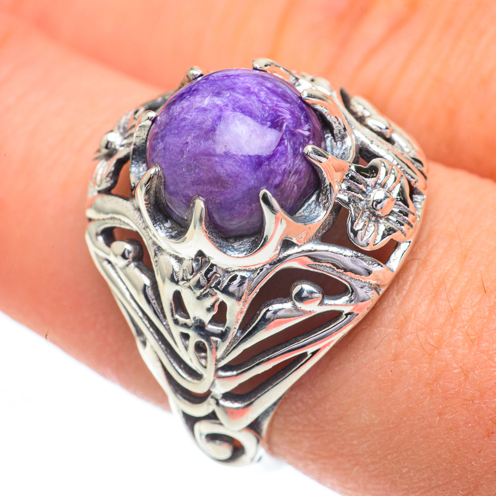 Charoite Rings handcrafted by Ana Silver Co - RING60925