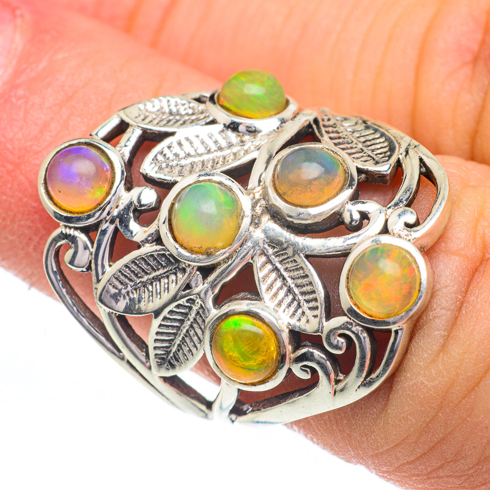 Ethiopian Opal Rings handcrafted by Ana Silver Co - RING60928