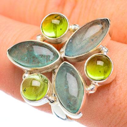 Blue Fluorite Rings handcrafted by Ana Silver Co - RING60932