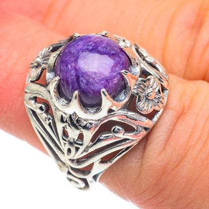 Charoite Rings handcrafted by Ana Silver Co - RING60939