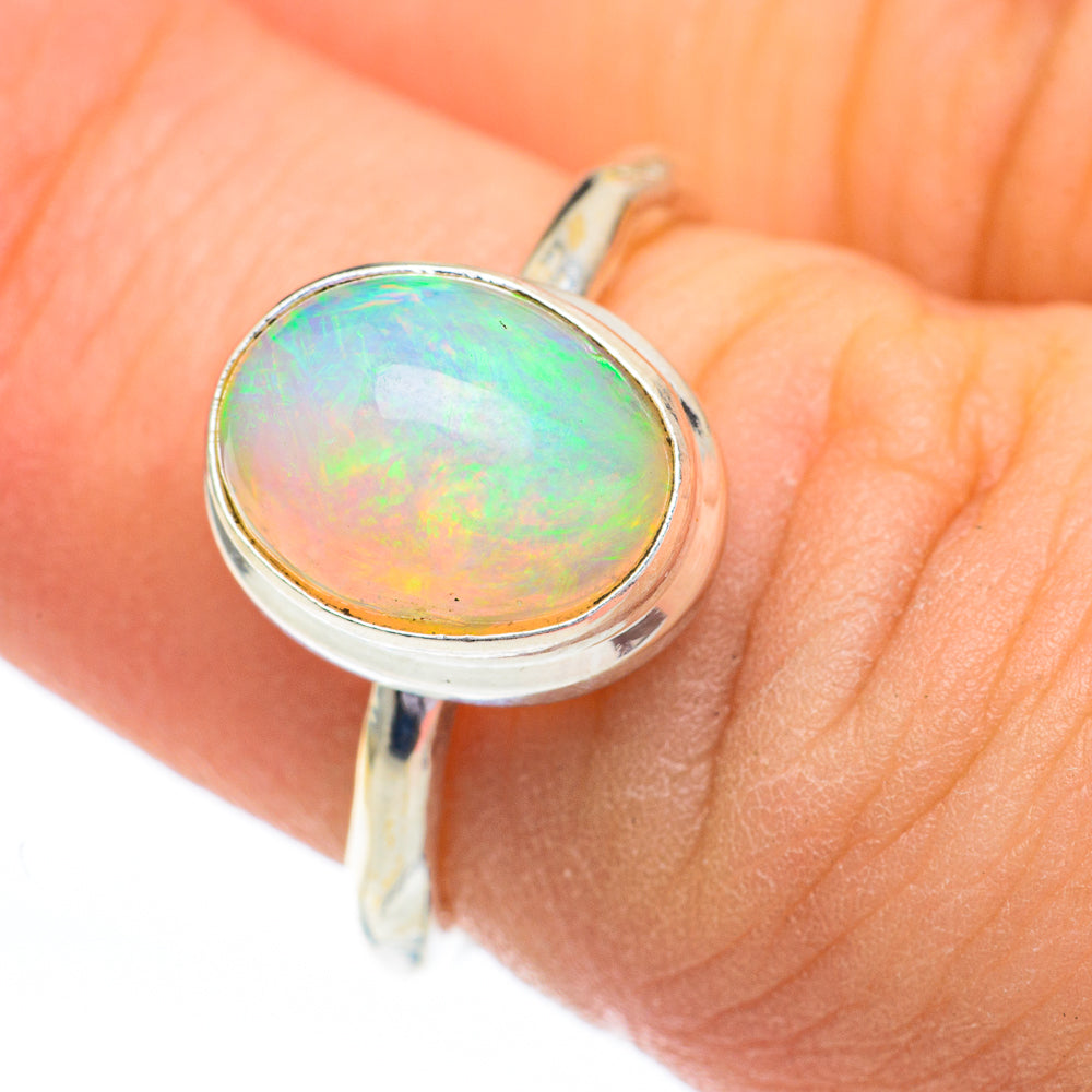 Ethiopian Opal Rings handcrafted by Ana Silver Co - RING60941