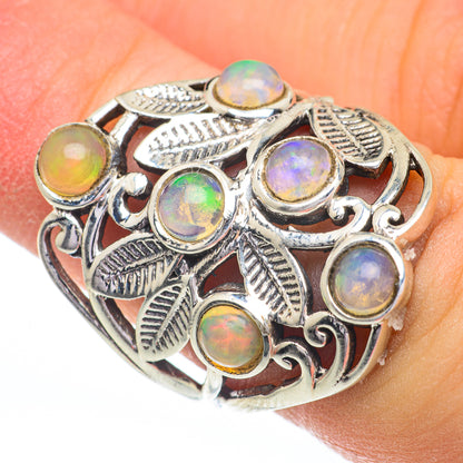 Ethiopian Opal Rings handcrafted by Ana Silver Co - RING60942
