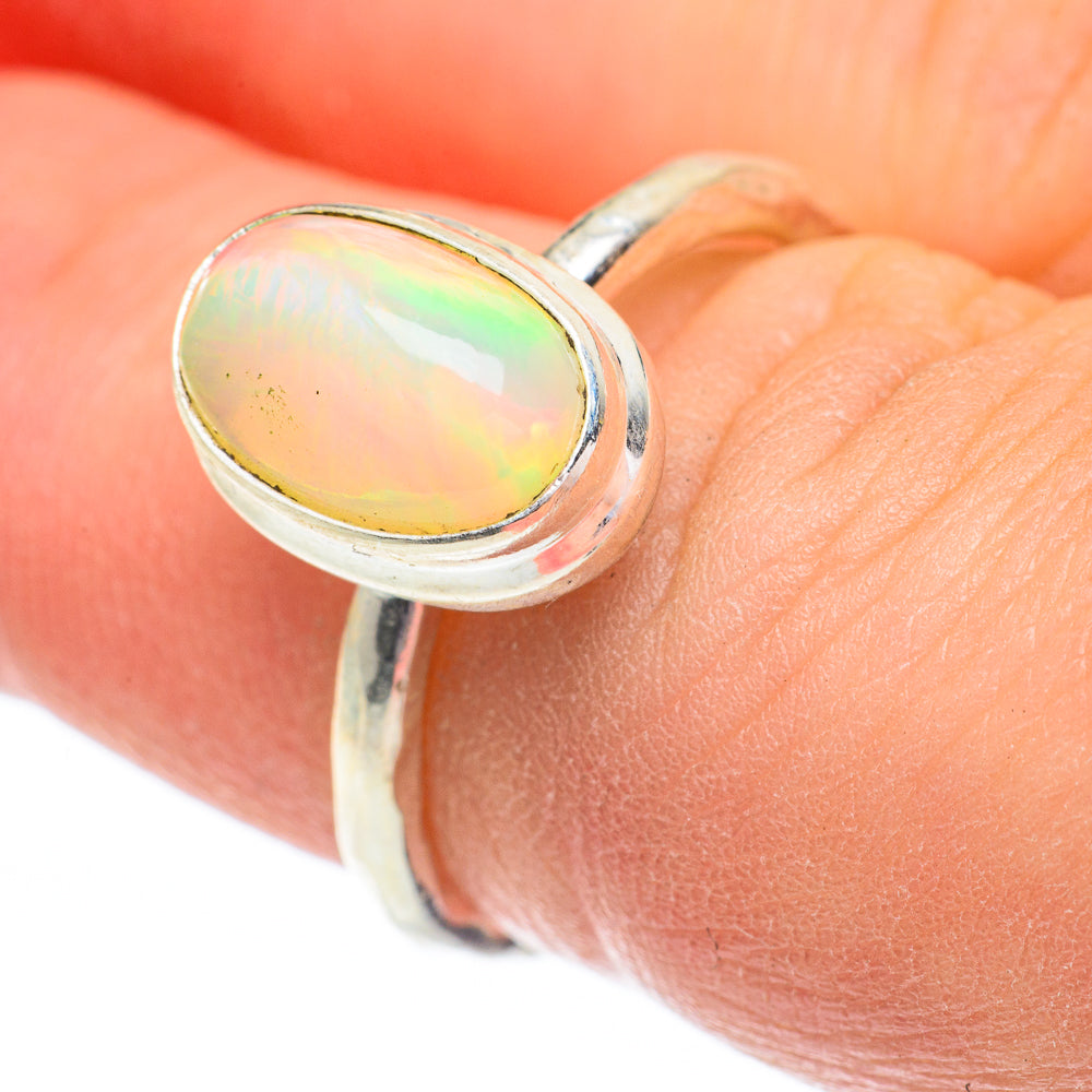 Ethiopian Opal Rings handcrafted by Ana Silver Co - RING60943