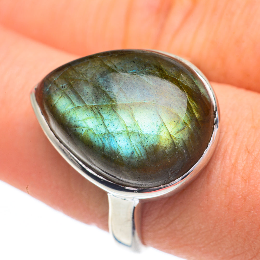 Labradorite Rings handcrafted by Ana Silver Co - RING60946