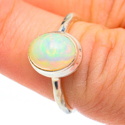 Ethiopian Opal Rings handcrafted by Ana Silver Co - RING60953