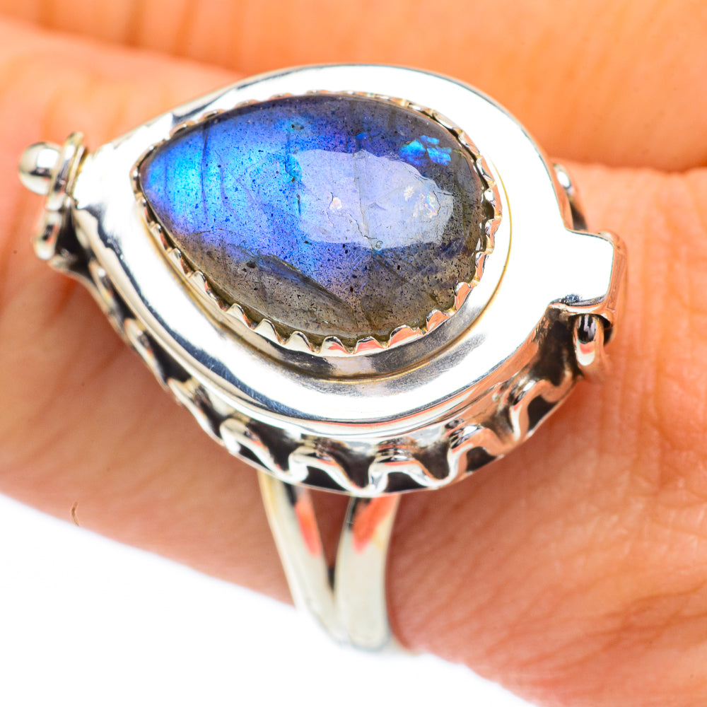 Labradorite Rings handcrafted by Ana Silver Co - RING60955