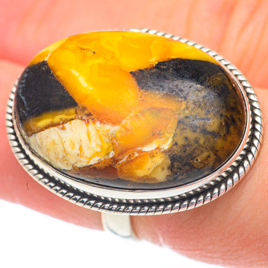 Peanut Wood Jasper Rings handcrafted by Ana Silver Co - RING60965