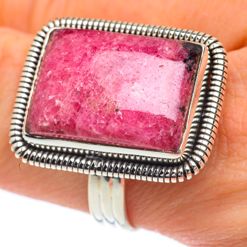 Rhodonite Rings handcrafted by Ana Silver Co - RING60971