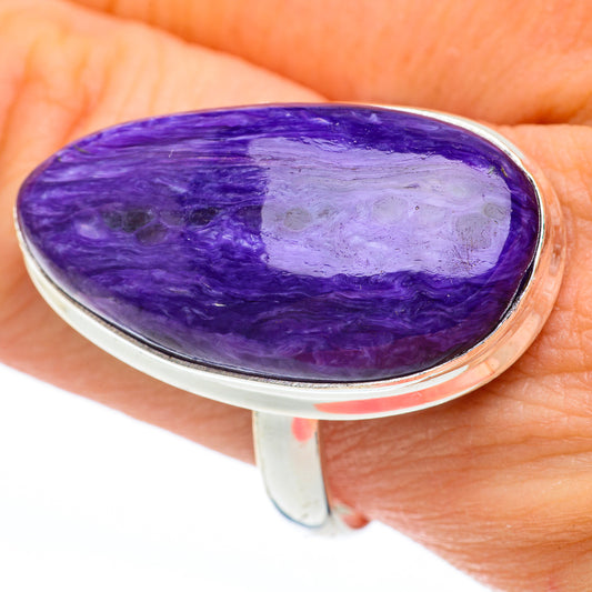 Charoite Rings handcrafted by Ana Silver Co - RING60974
