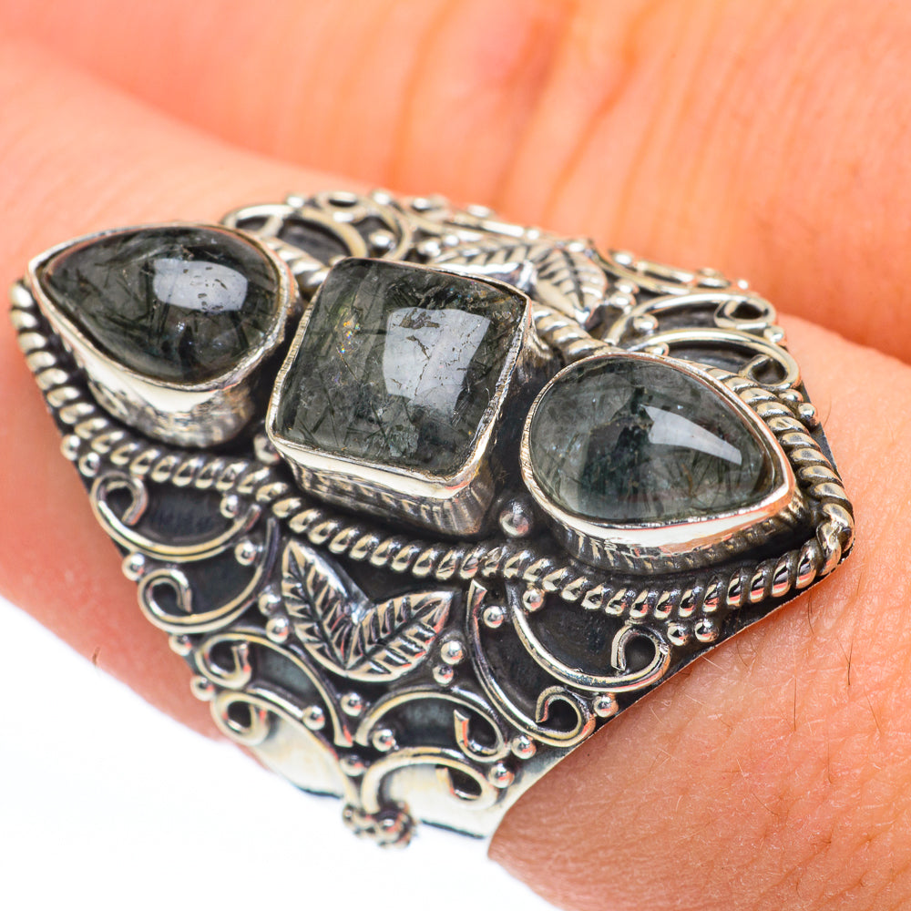 Seraphinite Rings handcrafted by Ana Silver Co - RING60978