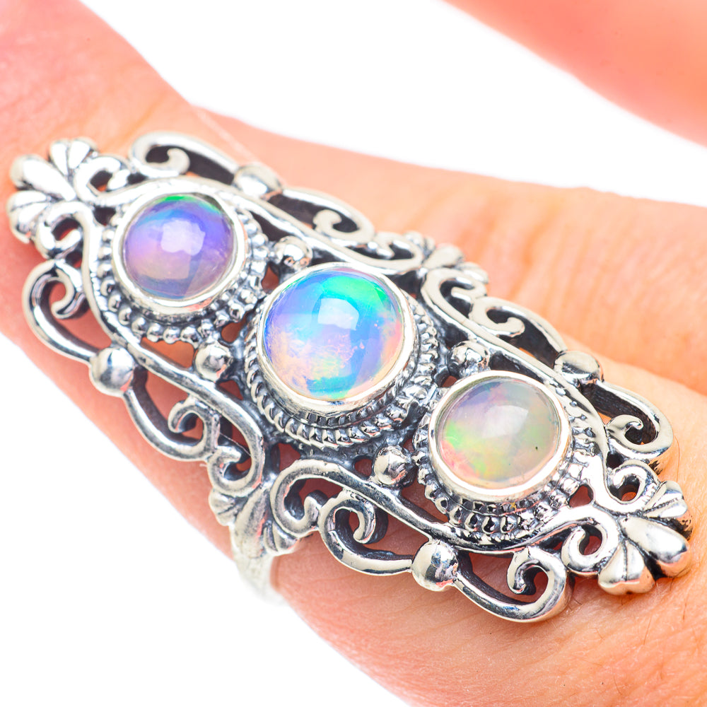 Ethiopian Opal Rings handcrafted by Ana Silver Co - RING60983