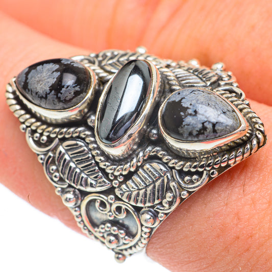 Hematite Rings handcrafted by Ana Silver Co - RING60985