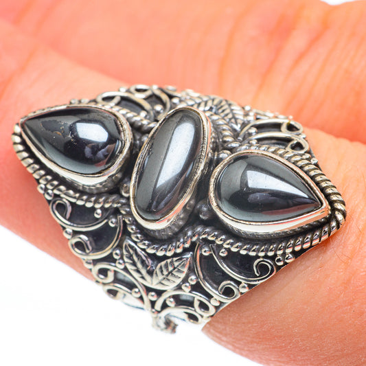 Hematite Rings handcrafted by Ana Silver Co - RING60986