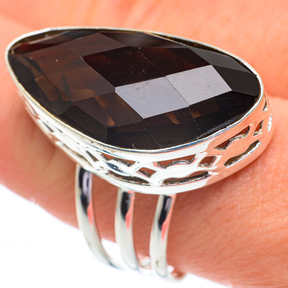 Smoky Quartz Rings handcrafted by Ana Silver Co - RING60996