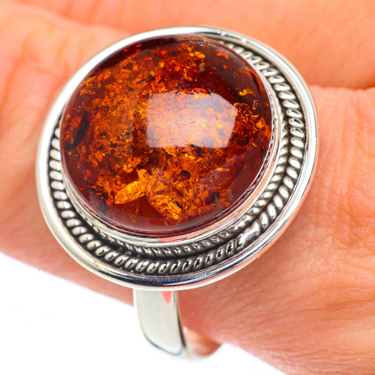 Baltic Amber Rings handcrafted by Ana Silver Co - RING60997