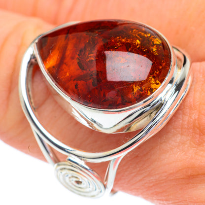 Baltic Amber Rings handcrafted by Ana Silver Co - RING60998