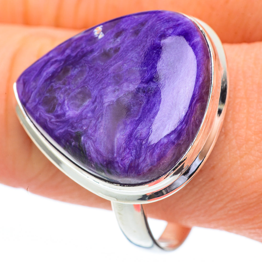 Charoite Rings handcrafted by Ana Silver Co - RING61003