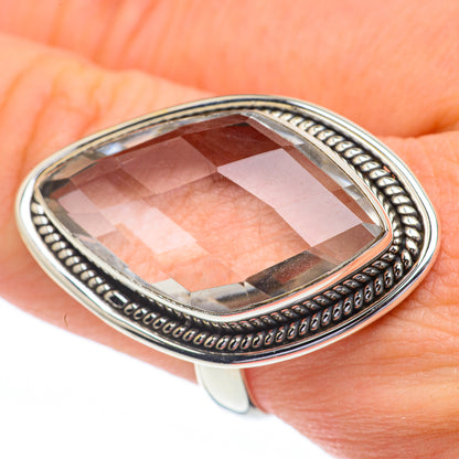White Quartz Rings handcrafted by Ana Silver Co - RING61006