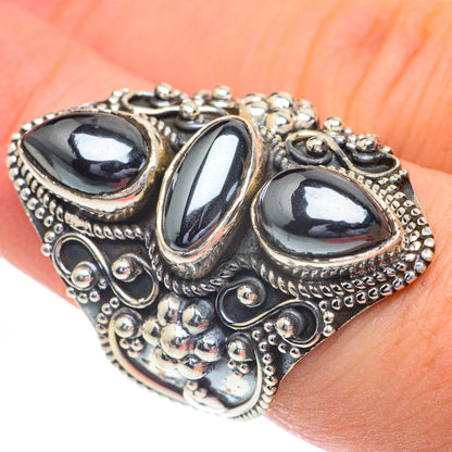 Hematite Rings handcrafted by Ana Silver Co - RING61013