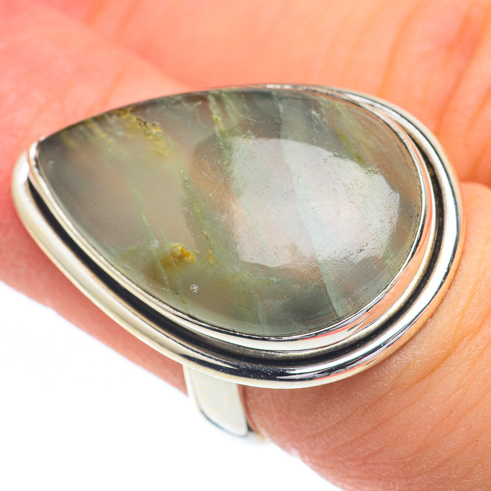 Green Fluorite Rings handcrafted by Ana Silver Co - RING61015