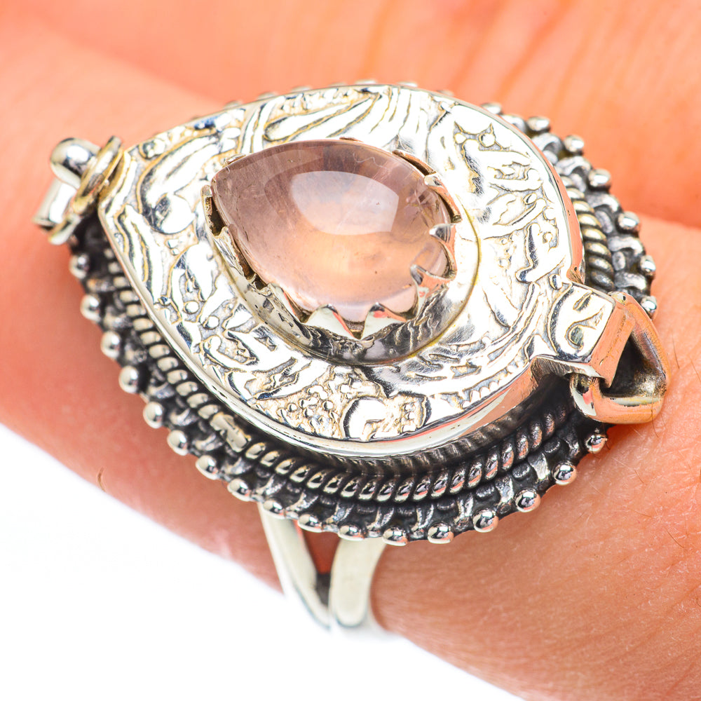 Rose Quartz Rings handcrafted by Ana Silver Co - RING61027