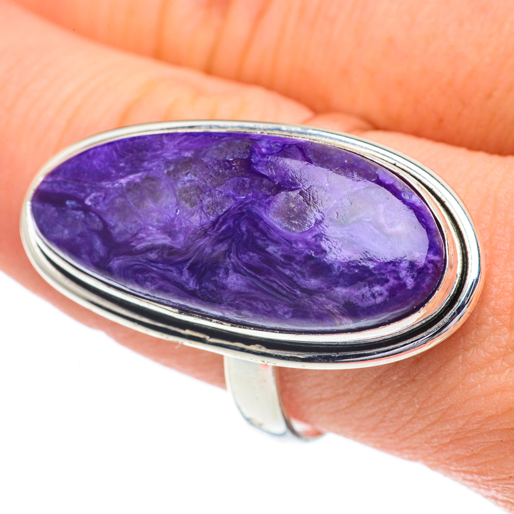 Charoite Rings handcrafted by Ana Silver Co - RING61031