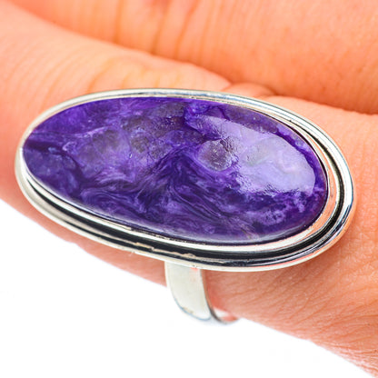 Charoite Rings handcrafted by Ana Silver Co - RING61031