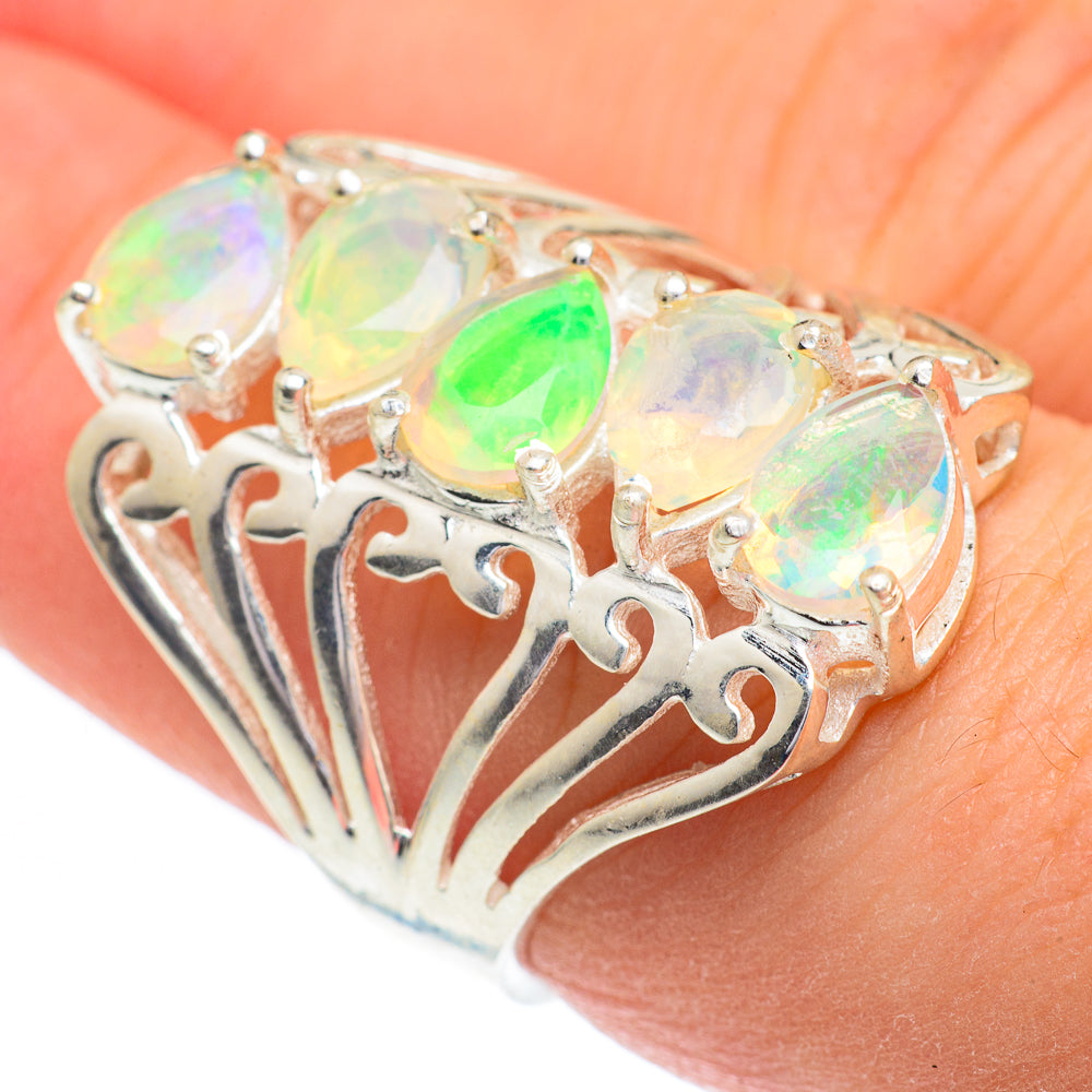 Ethiopian Opal Rings handcrafted by Ana Silver Co - RING61036